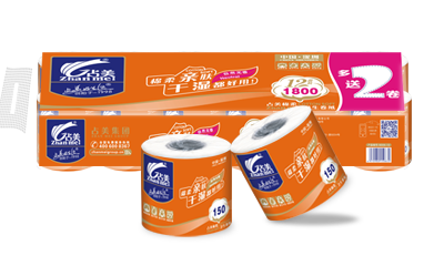 占美棉柔卫生卷纸1800克12卷装